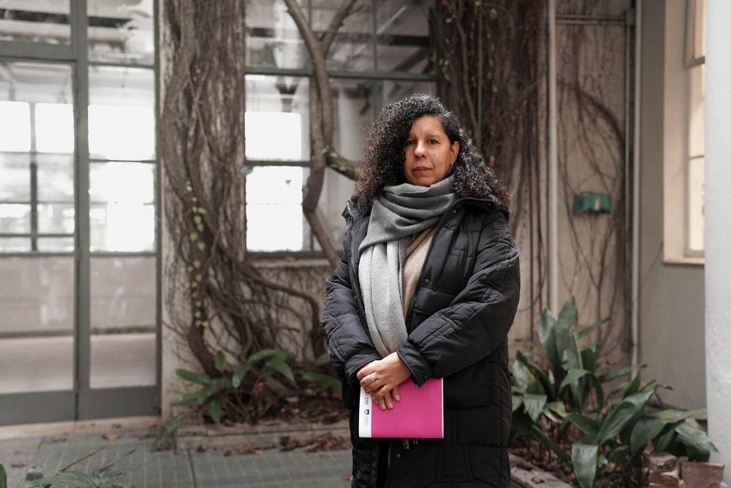 Fabiana Miguez, funcionaria TAS en la Facultad de Artes de la Udelar